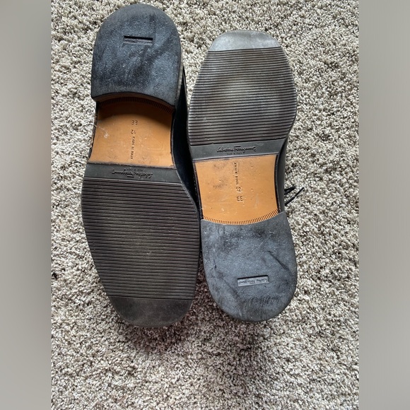 Salvatore Ferragamo Black Mens Lace Up Dress Shoes - Picture 4 of 4